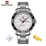 NAVIFORCE- Day And Date Edition nf-9198-1 Silver White