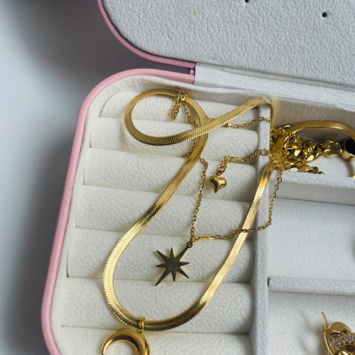 Jewels by Noor- lunar layered necklace