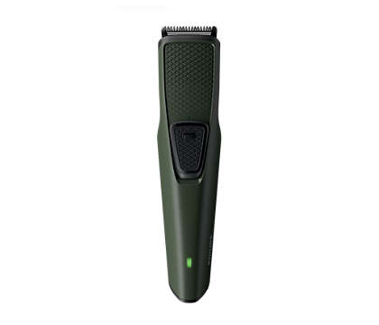 Philips Beard Trimmer 1mm Stubble Comb, USB Charging Cable, 5 -7 mm Beard combs, 8 Hr Charge - Up to 30 min run time, Black color, Battery Low Indicator