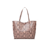 Shein- Serpentine shoulder bag and tote bag pink print