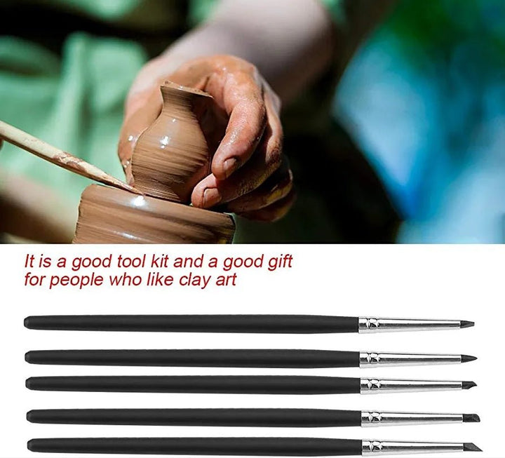 The original 5 Pcs/Set Sillicon Soft Head Clay/Art Pottery Moulding Diy Pen Set