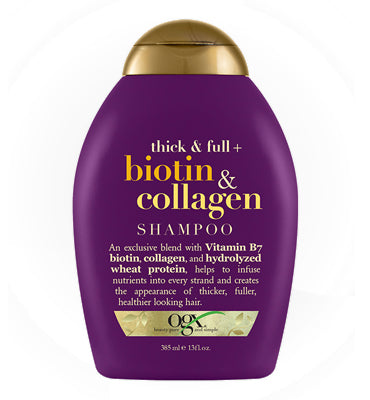 Ogx-Thick & Full Biotin & Collagen Shampo, 385 ml