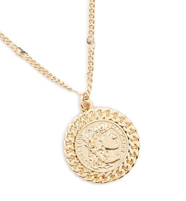 Forever 21- Gold Ornate Medallion Pendant Necklace by Bagallery Deals priced at #price# | Bagallery Deals