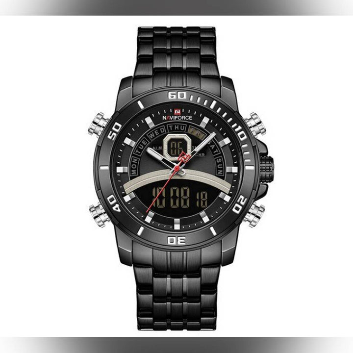 Naviforce- New Men Luxury Brand Waterproof Watch For Men Fashion Quartz Wristwatch With Brand Box - NF9181