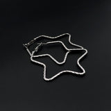 Endless Fashion- Silver Big Hoop Earrings by Endless Fashion priced at #price# | Bagallery Deals