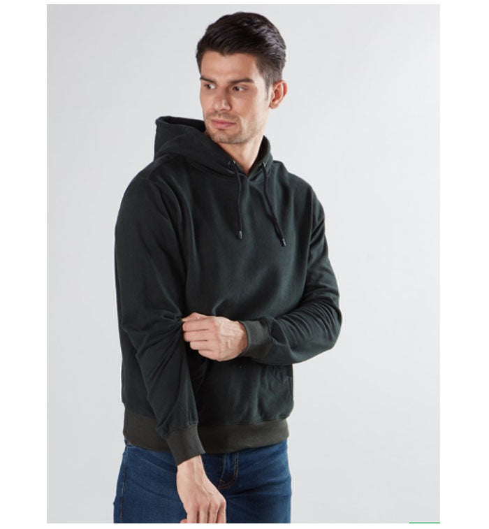 Max fashion- Solid Sweatshirt with Long Sleeves and Hooded Neck by Bagallery Deals priced at #price# | Bagallery Deals