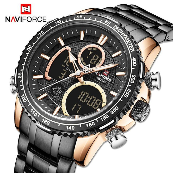 NAVIFORCE- Watch NF9182 Black Gold