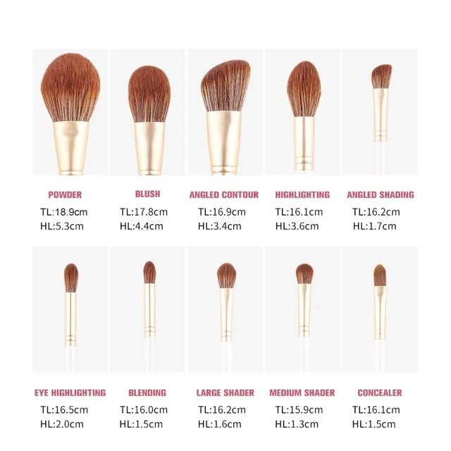 The Original Premium Quality 15 Pcs Make Up Brushes