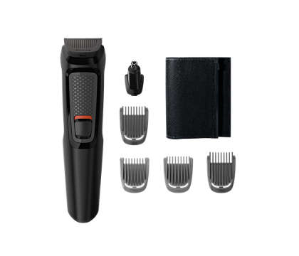 Philips Multi purpose grooming set, with closed box, Nose trimmer, 32 trimmer, 4 combs, run time : 60 Min