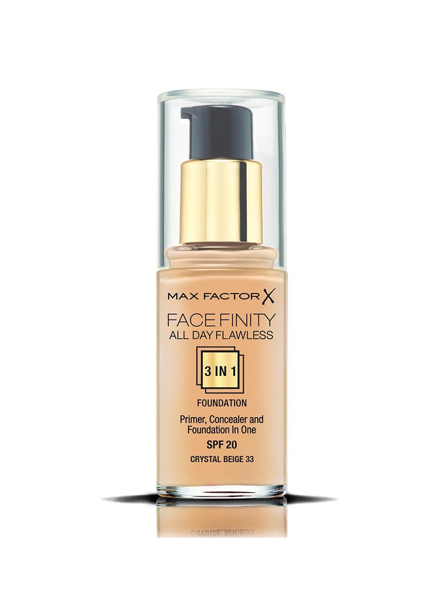 Max Factor Facefinity All Day Flawless, Liquid Foundation, 3in1, 033 Crystal Beige
