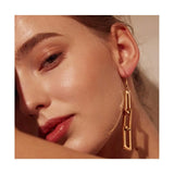 Dama Rusa- Golden Long Tassel Vintage Chain Type Earrings for Women- TM-E-34