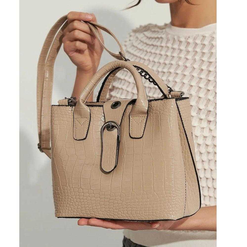 Bagzone- Mink Womens Kroko Shoulder Bag 10Va2043 at 4200.00 by Trendyol | Bagallery Deals