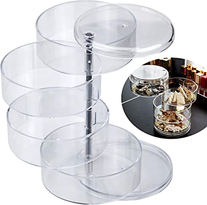 Home.Co- Acrylic 360° Rotating Jewellery Box