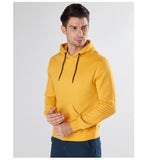 Max Fashion- Solid Sweatshirt with Long Sleeves and Hooded Neck