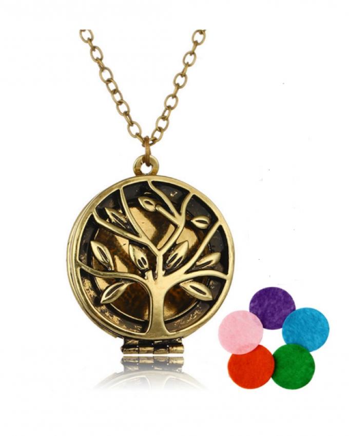 The Marshall - Customized Color Aromatherapy Pendant Necklace for Women - TM-PT-19