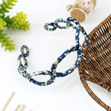 RIVERS BRAND- ALL OVER PRINTED FABRIC WRAPPED CHAIN SHAPED HAIR BANDS