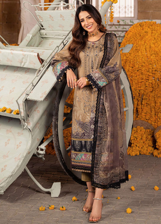 Aira By Asim Jofa Embroidered Lawn Unstitched 3 Piece Suit - AJ24AP AJAR-16