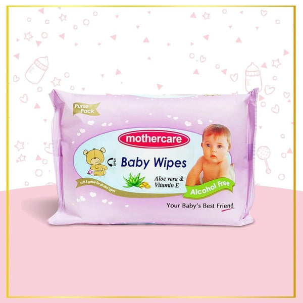 Mothercare Baby Wipes Purse Pack - Purple