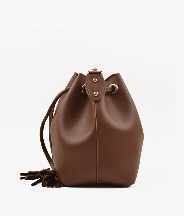 RTW Horse Brown Bucket Bag