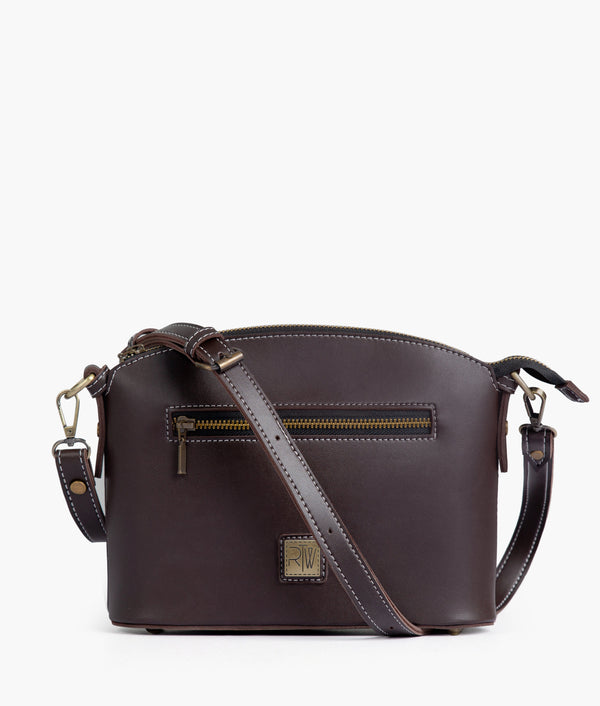 RTW - Dark brown dome cross-body bag