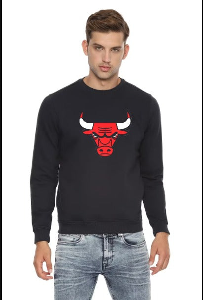 Emmerce - Red Bull Printed Sweatshirts For Men - Black