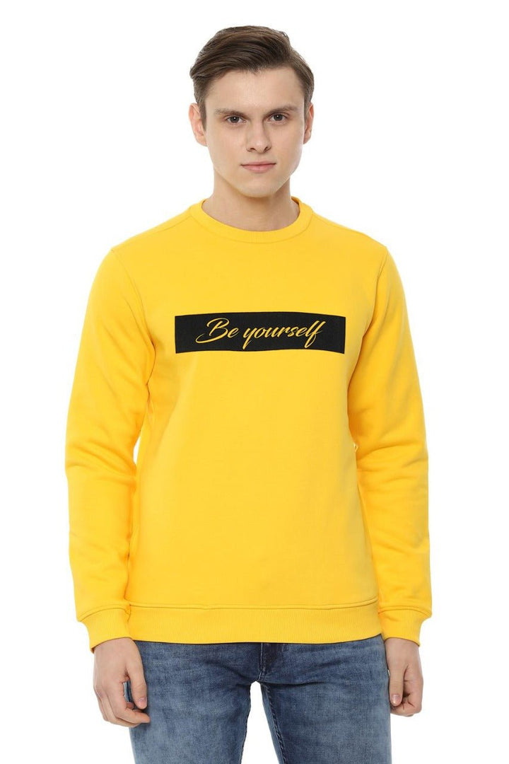 Emmerce - Be Yourself Printed Sweatshirt For Men
