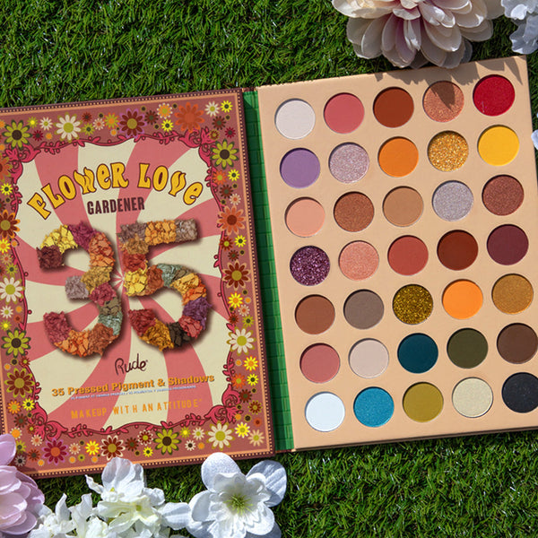 Rude Cosmetics - Flower Love 35 Pressed Pigment & Shadows - Gardener