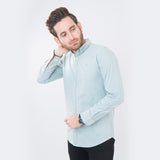 VYBE - Casual Solid Shirts- Blue