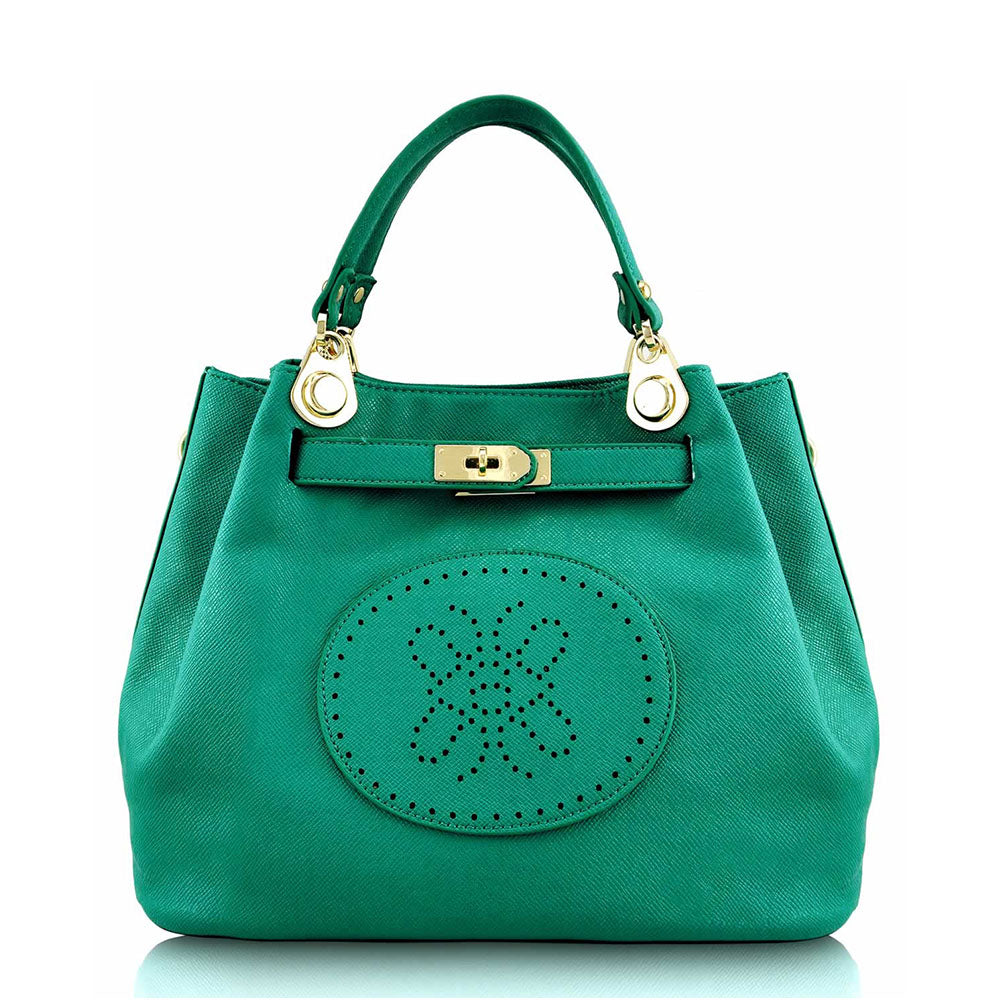 Silk Avenue - LS00266 - Emerald Tote Bag With Long Strap