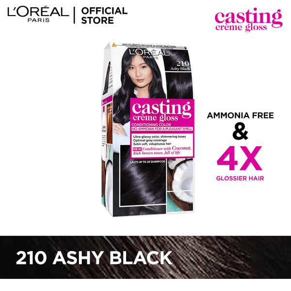 L'Oreal Paris Casting Creme Gloss 210 Ashy Black