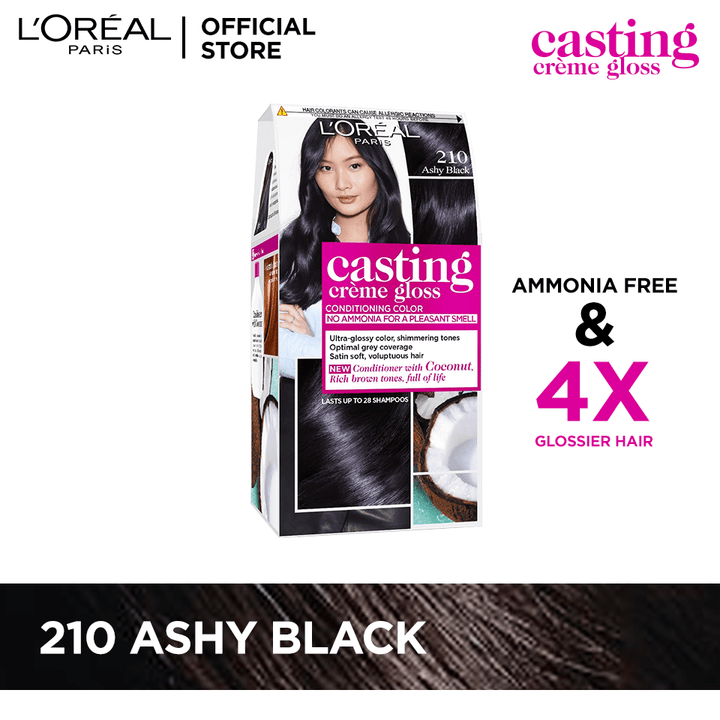 L'Oreal Paris Casting Creme Gloss 210 Ashy Black