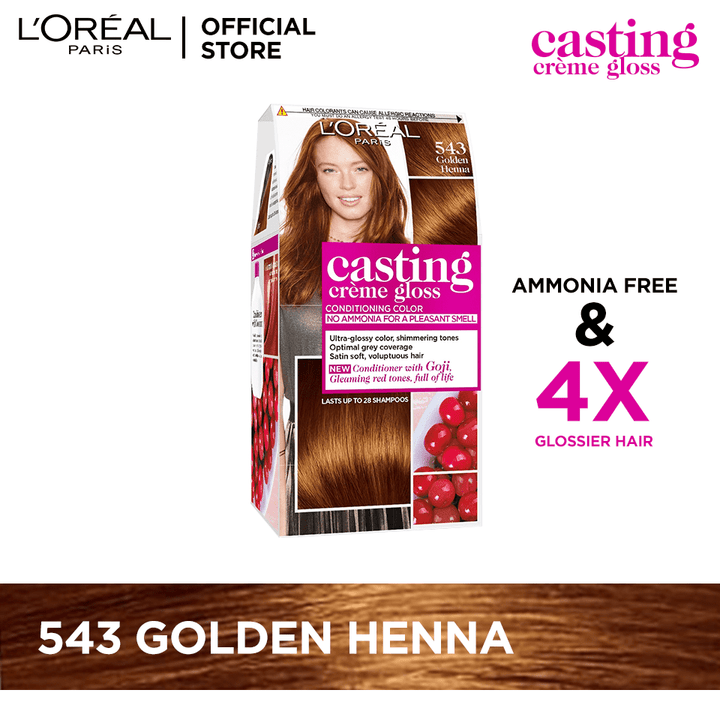 L'Oreal Paris- Casting Creme Gloss 543 Golden Henna