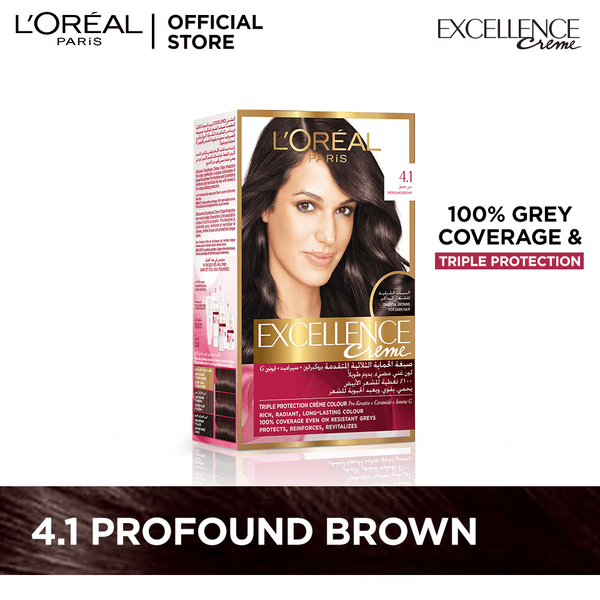 LOreal Paris Excellence Creme 4.1 Brown Hair Color