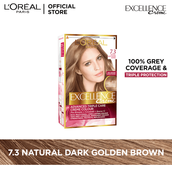 LOreal Paris Excellence Creme 7.3 Dark Golden Blonde