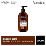 L'Oreal Paris Men Expert Barber Club Beard, Face and Hair Wash 200 ml