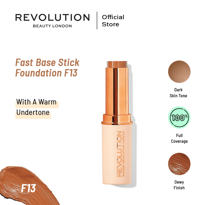 Makeup Revolution- Fast Base Stick Foundation F13