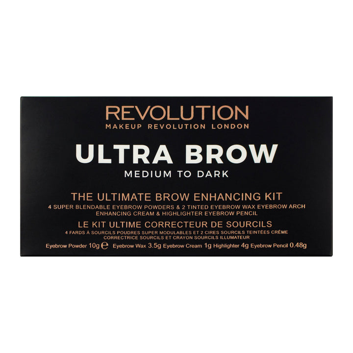 Makeup Revolution- Ultra Brow Palette - Medium to Dark