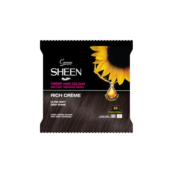 Sheen Cream Hair Colour Sachet  Medium Brown 03