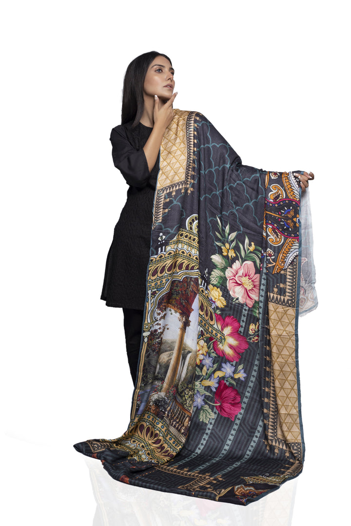 Noor Textile- Winter Viscose Printed Shawl SH-12