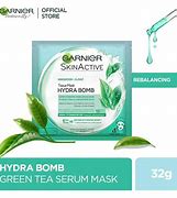 Garnier- Skin Active Hydra Bomb Green Tea Tissue Face Mask, Hydrating and Rebalancing, 32g