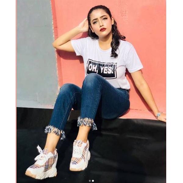 Emerce- OH YES Printed Half Sleeves T Shirt White