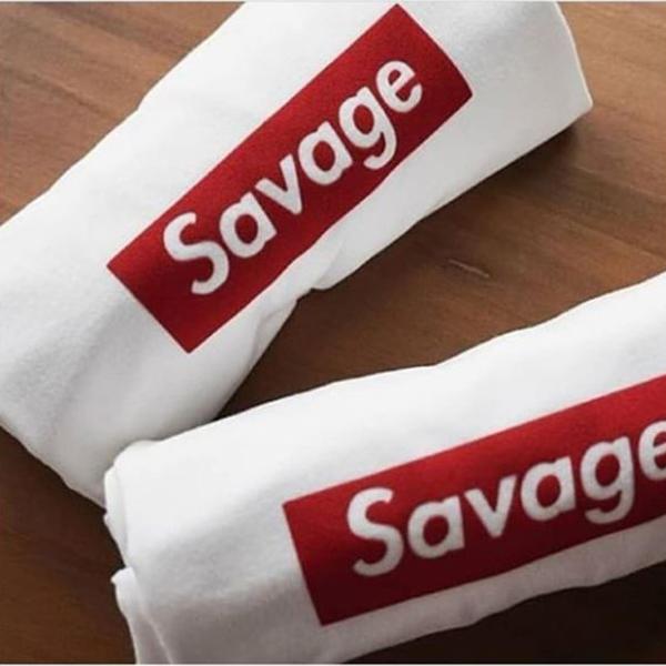 Emerce- Savage Printed Half Sleeves T Shirt White