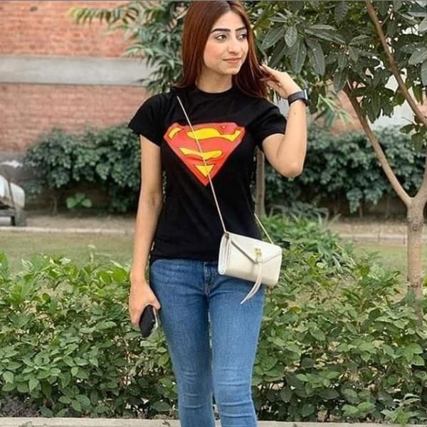 Emerce- Superman Printed Half Sleeves T Shirt Black