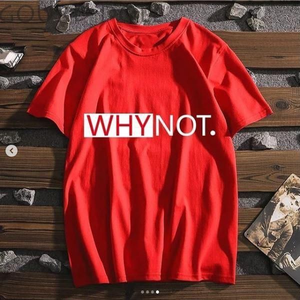 Emerce- WHY NOT Printed Half Sleeves T Shirt Red