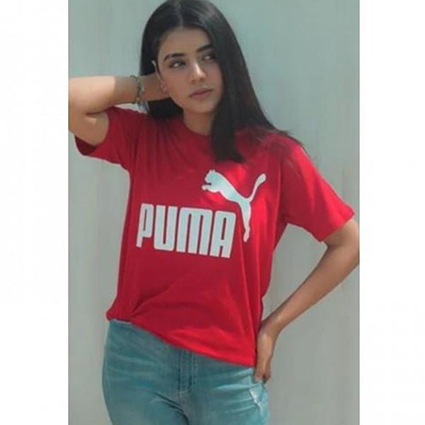 Emerce- Puma Printed Half Sleeves T Shirt Red