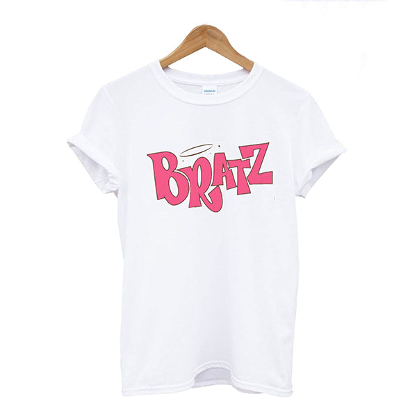 Emerce- BRATZ Printed Half Sleeves T-Shirt - White