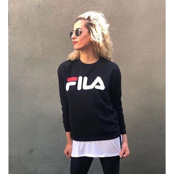 Emerce- FILA Printed Full Sleeves T Shirt Black