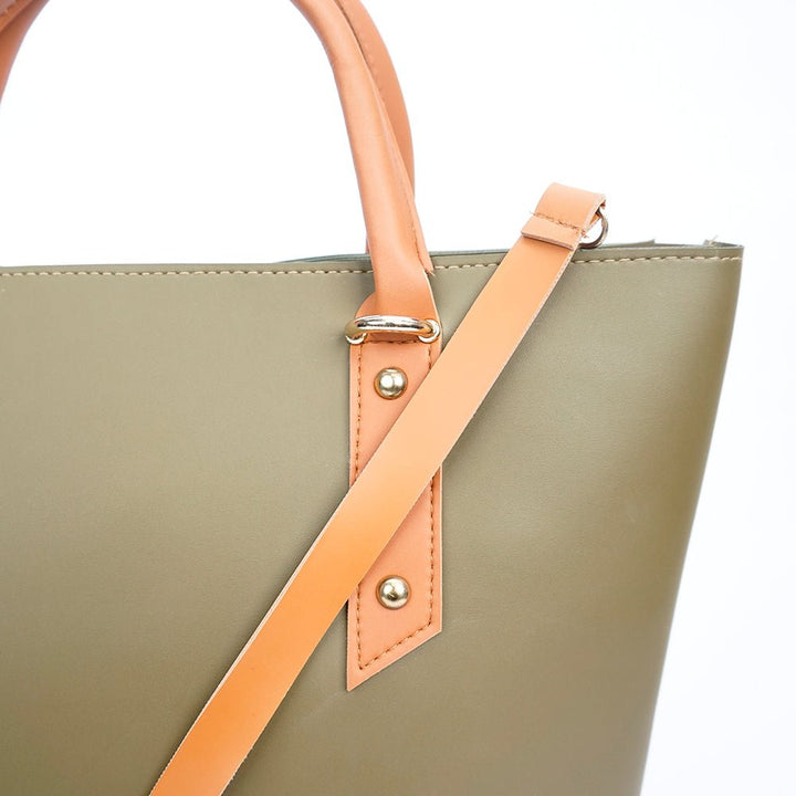 VYBE- Three Button Bag-Green