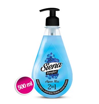 SIENA- Droplet Perfumed + Antibacterial Hand Wash – Aqua Kiss – 500ml