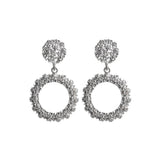 Dama Rusa- Vintage Metal Round Statement Earrings Set for Women- TM-E-19